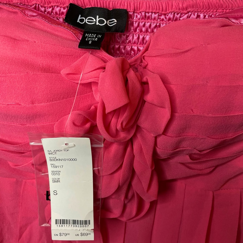 Bebe cropped tube top